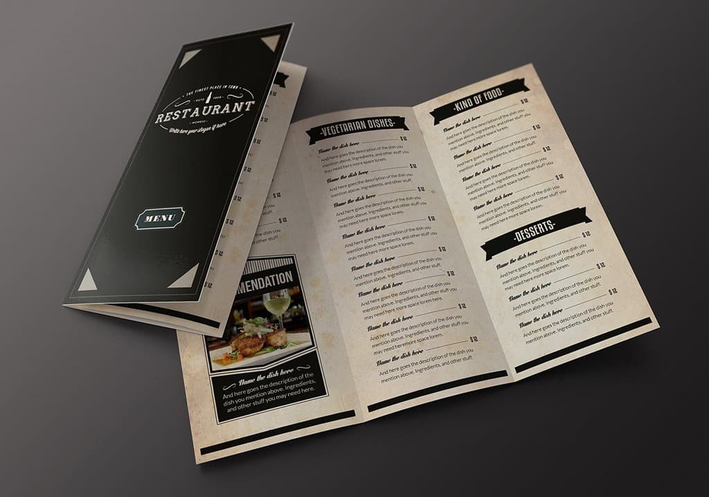 Restaurant Mini Menues